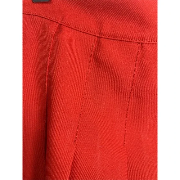 Aritzia TNA Pleated Mini Skirt Women's Size 4 Red - Picture 3 of 7